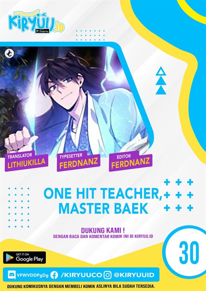 Number One Star Instructor Master Baek Chapter 30