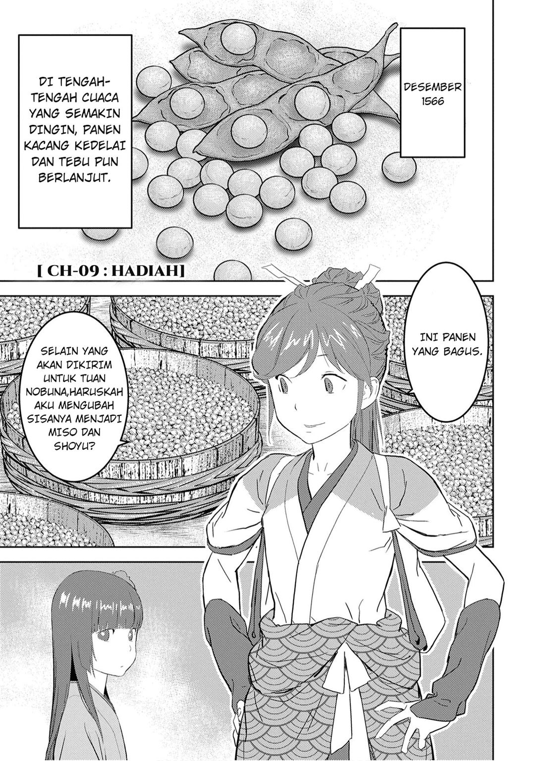 Sengoku Komachi Kuroutan: Noukou Giga Chapter 9
