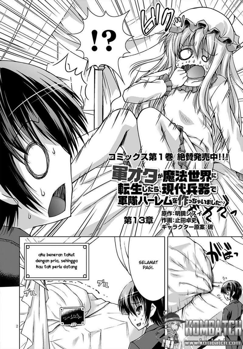 Gunota ga Mahou Sekai ni Tensei Shitara, Gendai Heiki de Guntai Harem o Tsukucchaimashita!? Chapter 13