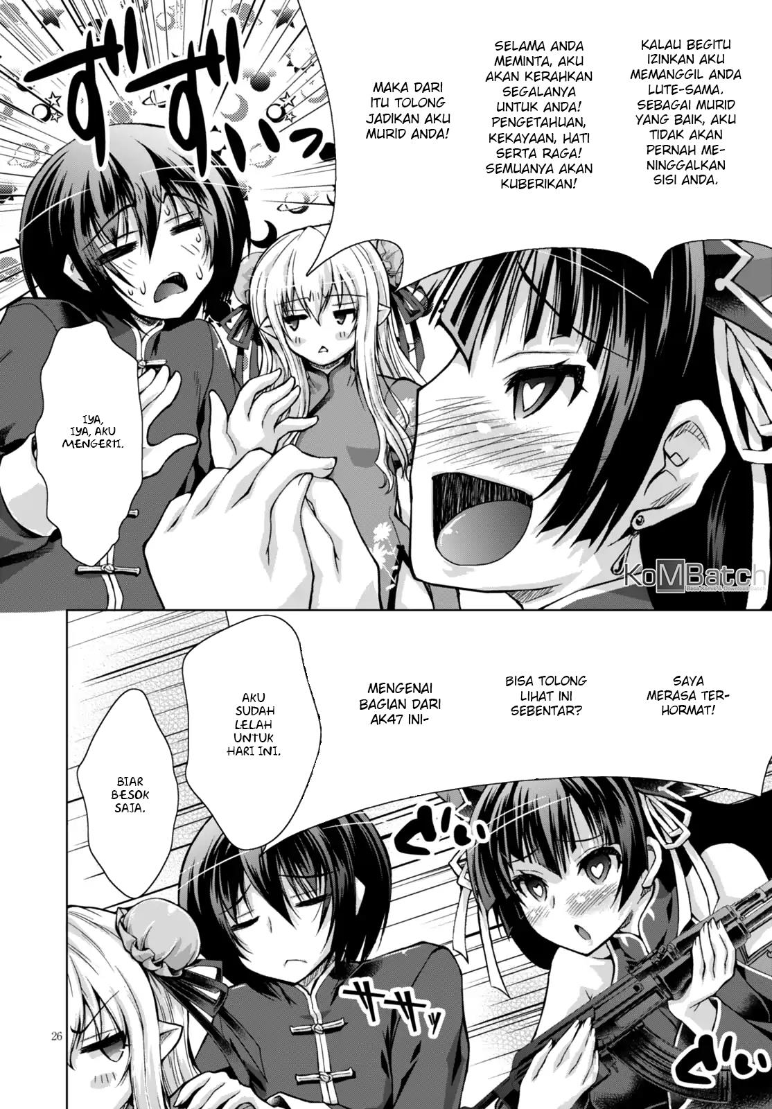 Gunota ga Mahou Sekai ni Tensei Shitara, Gendai Heiki de Guntai Harem o Tsukucchaimashita!? Chapter 20