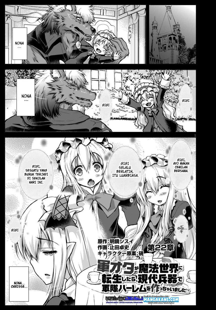 Gunota ga Mahou Sekai ni Tensei Shitara, Gendai Heiki de Guntai Harem o Tsukucchaimashita!? Chapter 22