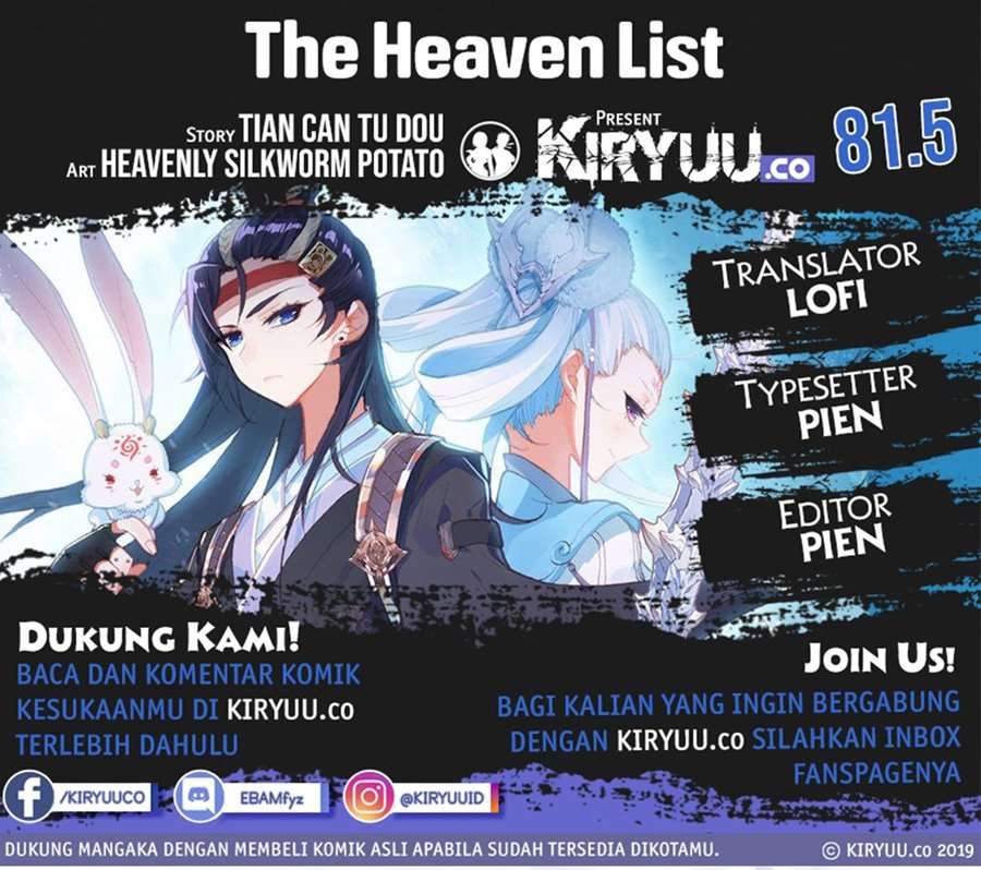 The Heaven’s List Chapter 81.5