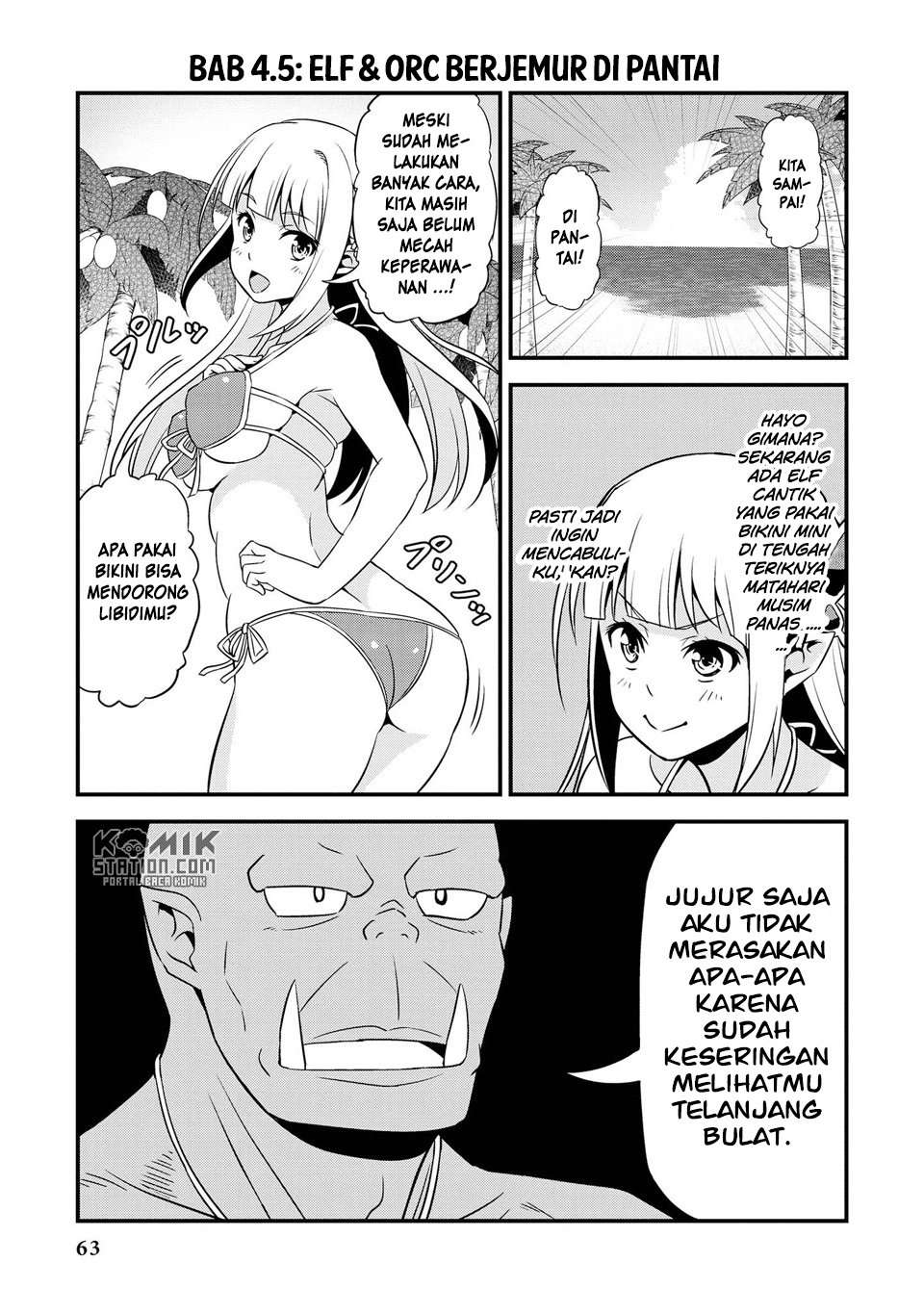 Hentai Elf to Majime Orc Chapter 9.7