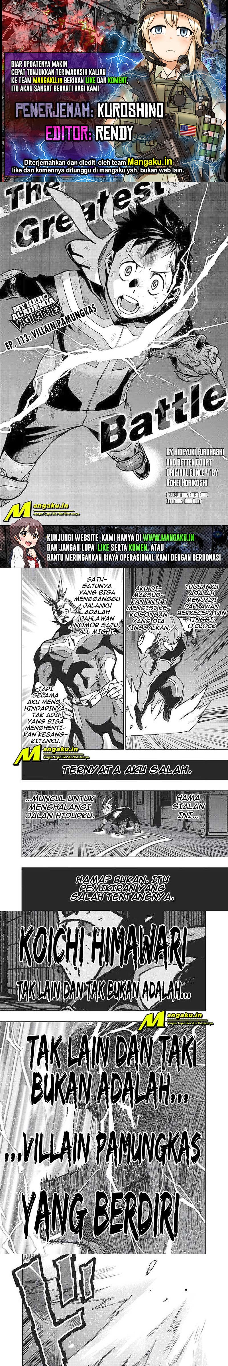 Vigilante: Boku no Hero Academia Illegals Chapter 113