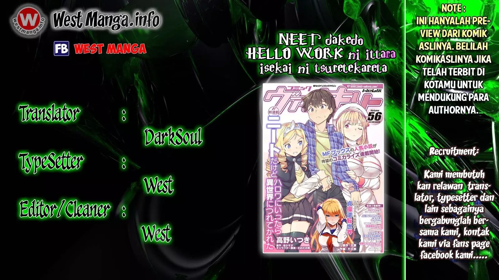 NEET dakedo Hello Work ni Ittara Isekai ni Tsuretekareta Chapter 1