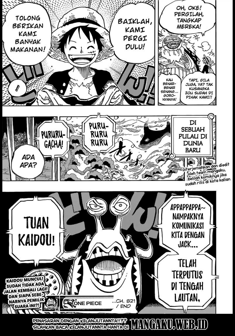 One Piece Chapter 821