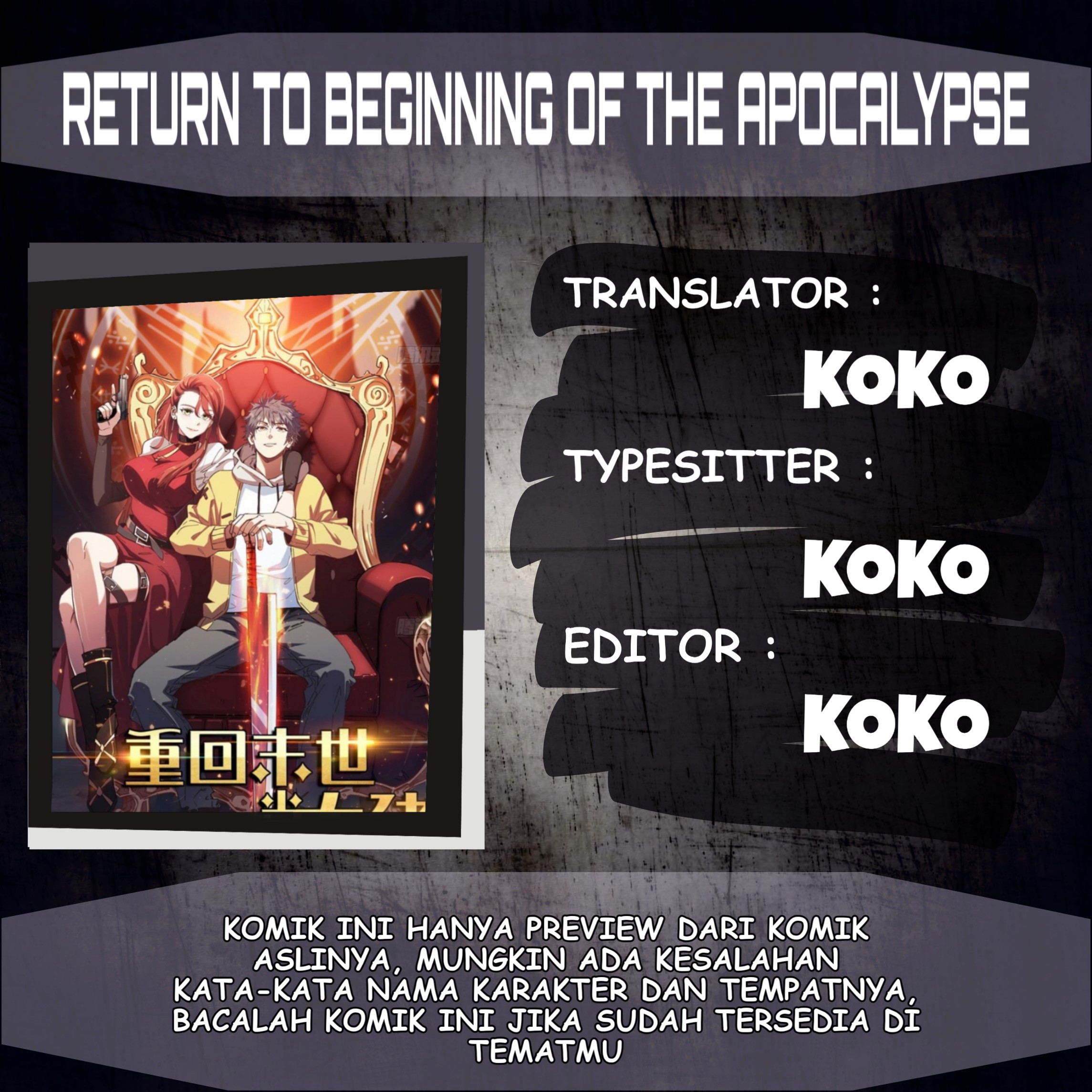 Return To Beginning Of The Apocalypse Chapter 32
