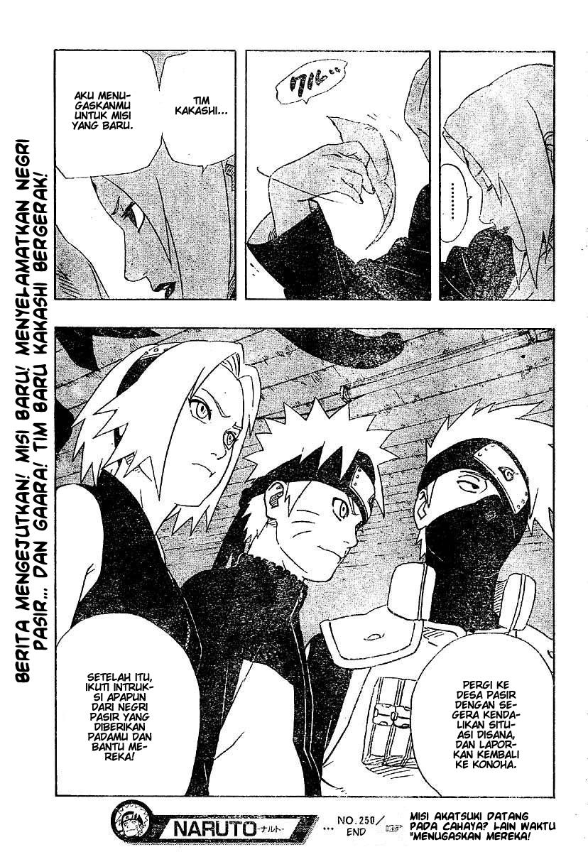 Naruto Chapter 250