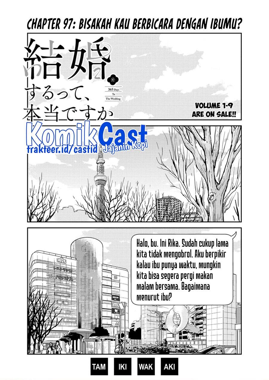 Kekkon Surutte, Hontou desu ka? Chapter 97