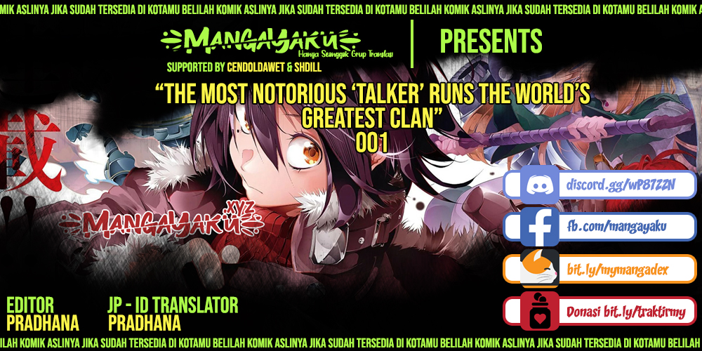 The Most Notorious “Talker” Runs the World’s Greatest Clan in the World Chapter 1