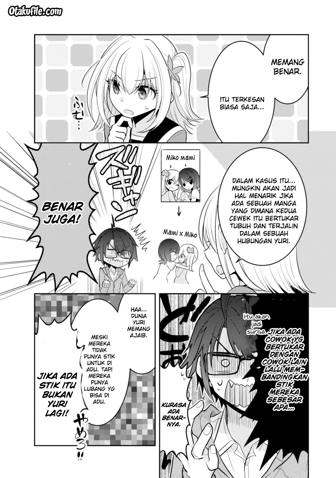 Ore ga Fujoshi de Aitsu ga Yuriota de Chapter 10.5